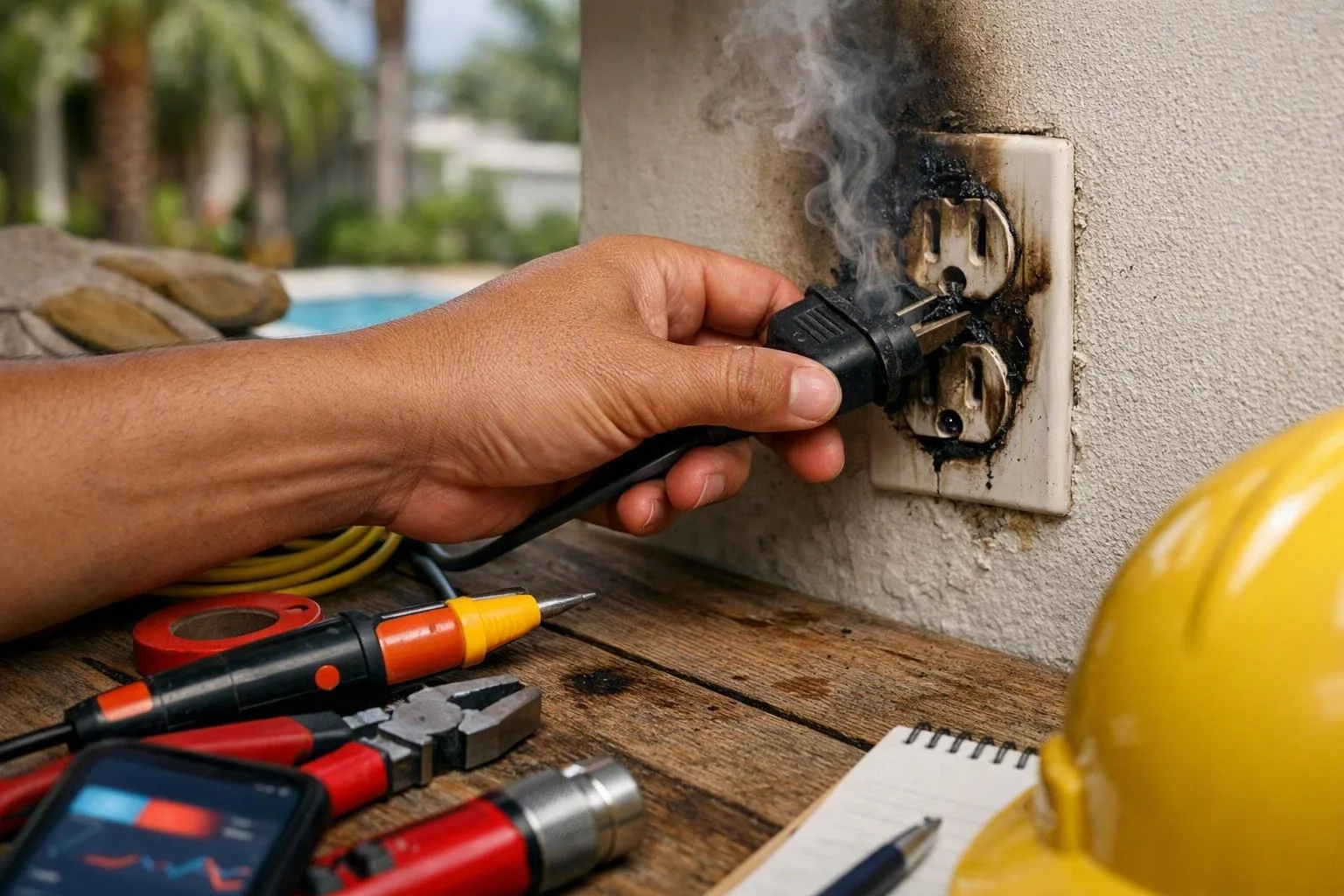 Burning Smell From Outlets or Wiring in Miami, FL: When to Call an Emergency Electrician