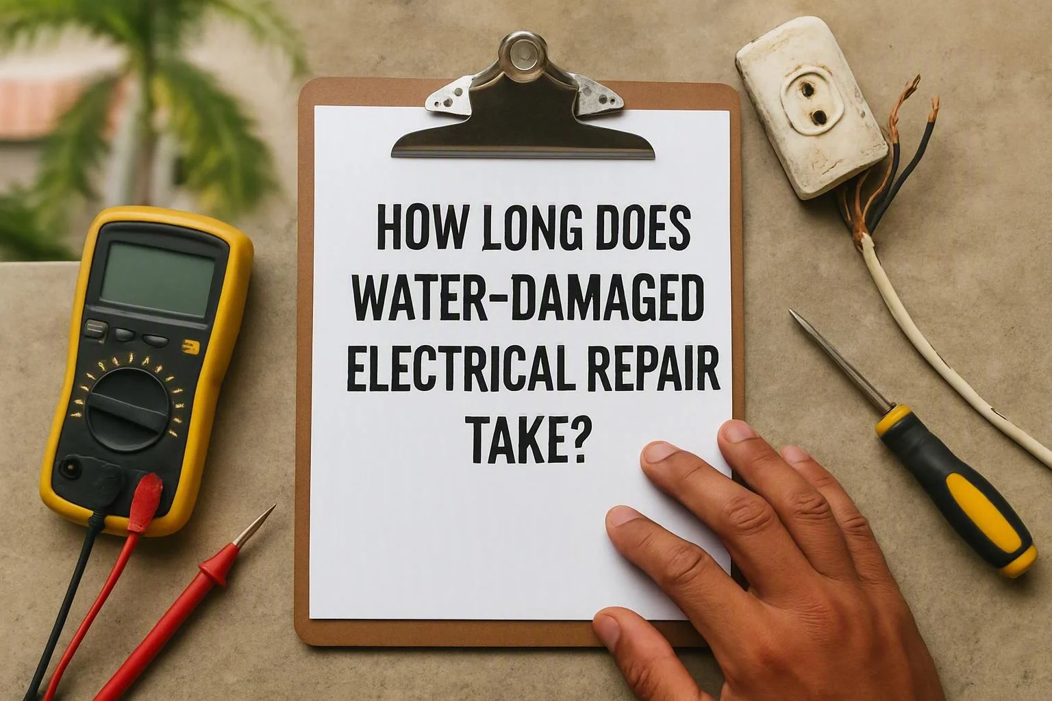 How Long Does Water-Damaged Electrical Repair Take?
