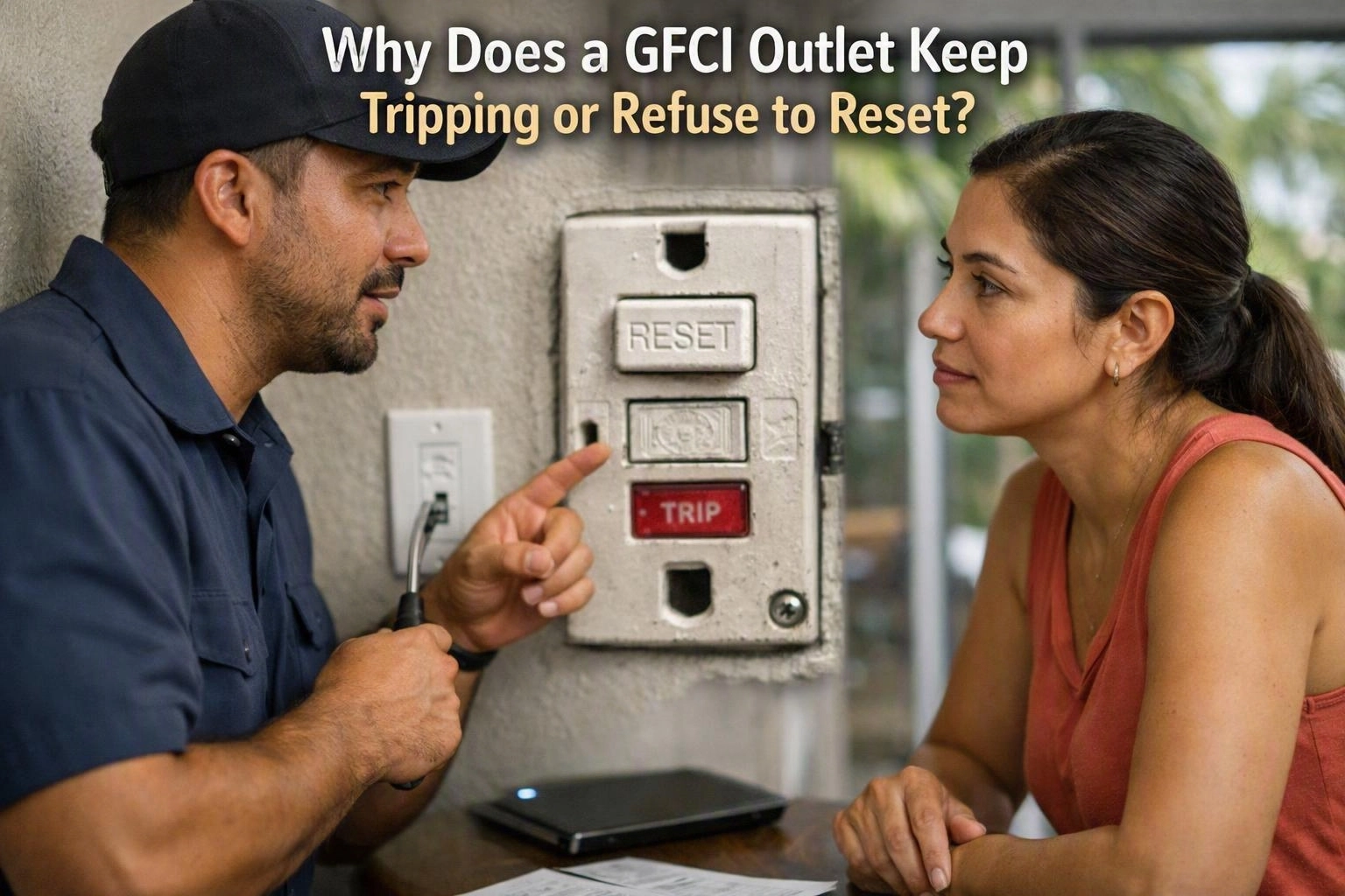 Why Does a GFCI Outlet Keep Tripping or Refuse to Reset?