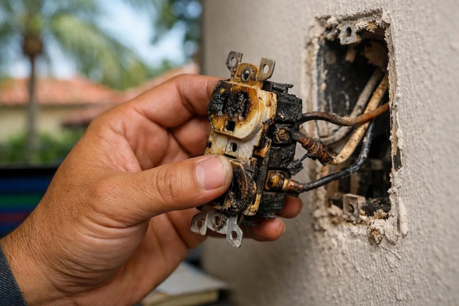 Why Is an Outlet or Switch Hot, Discolored, or Melting?