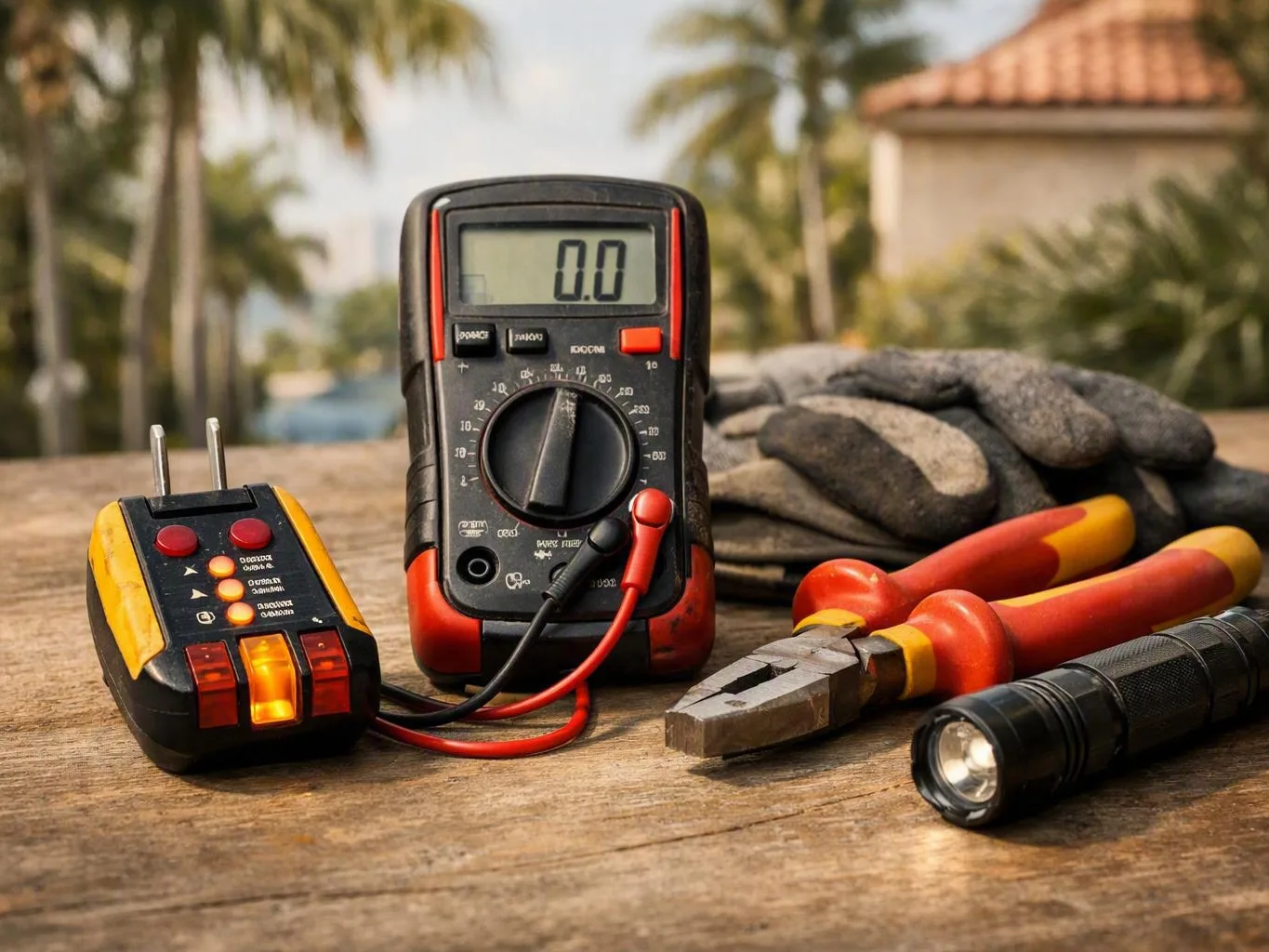 Temporary Power Setup load check in Miami, FL